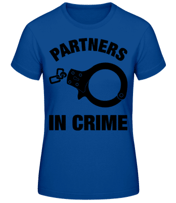 Partners In Crime - Dámske basic tričko - Kráľovská modrá - Predné