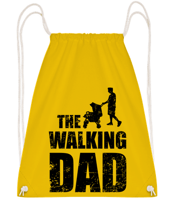 The Walking Dad - Sac à dos Drawstring - Jaune - Vorn
