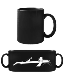 'Smart Roadster' Silhouette · Schwarze Tasse