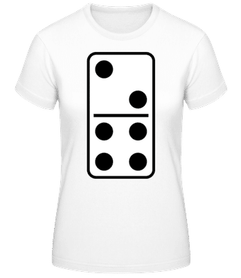 Domino - Dámske basic tričko - Biela - Predné