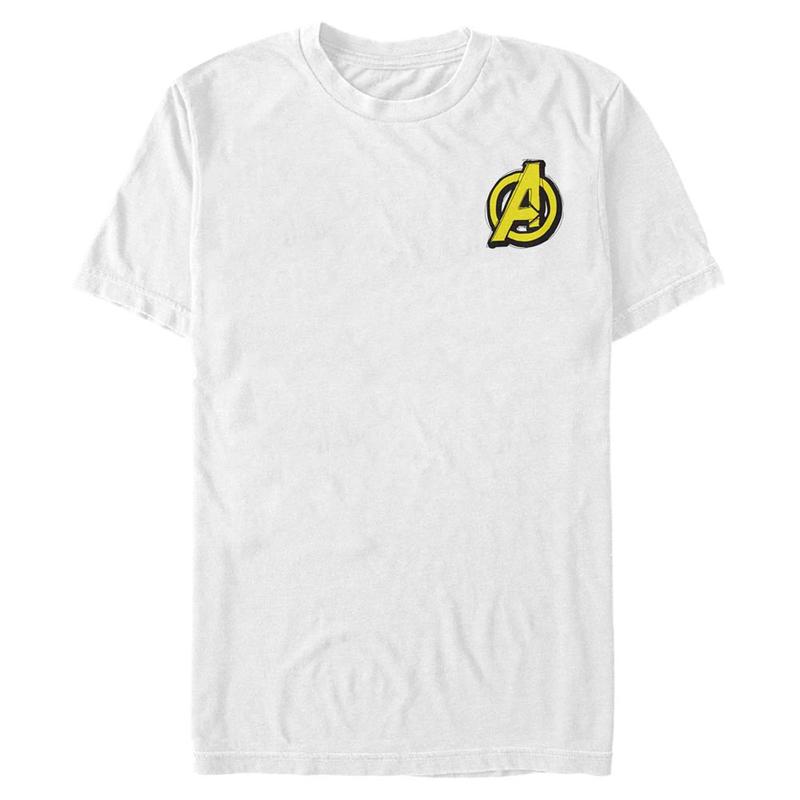 Preview: Marvel - Avengers - Logo Drawn Avengers - Men's T-Shirt - White - Front