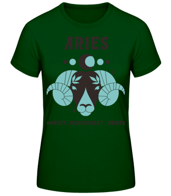 Aries - T-shirt standard Femme - Vert bouteille - Devant