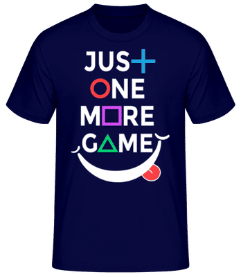 Just One More Game - T-shirt standard Homme - Bleu marine - Devant