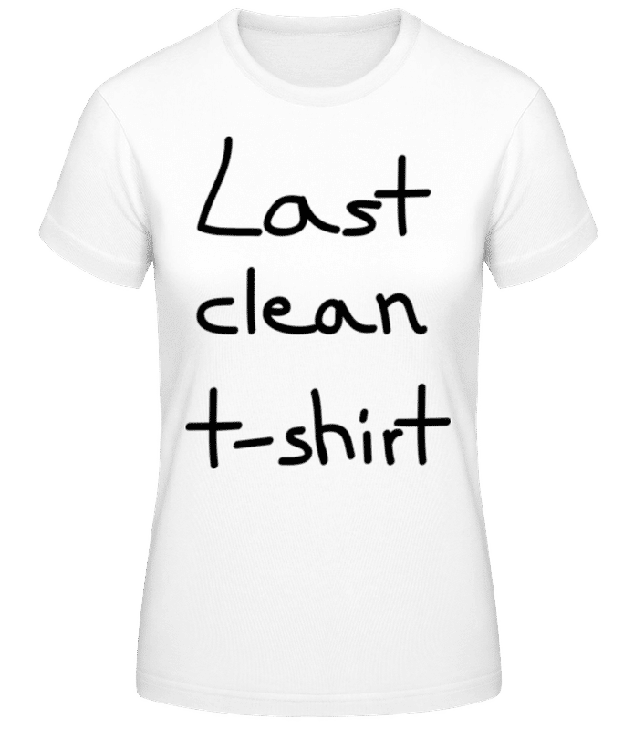 Preview: Last Clean T-Shirt - Women's Basic T-Shirt - White - Front
