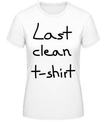 Last Clean T-Shirt - Camiseta básica de mujer - Blanco - delante