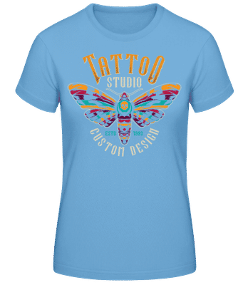 Tattoo Studio Custom Design - Women's Basic T-Shirt - Light blue - Front