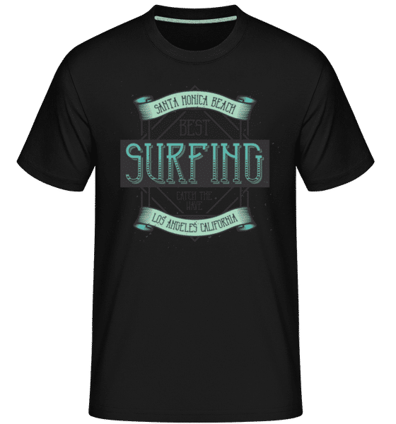 Aperçu: Best Surfing -  T-Shirt Shirtinator homme - Noir - Devant