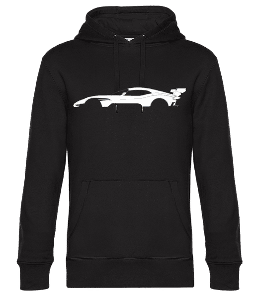 Preview: 'Aston Martin Vulcan' Silhouette - Men’s Standard Hoodie - Black - Front