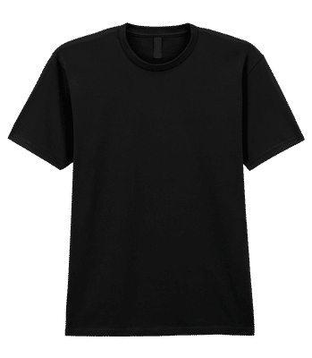 Männer T-Shirt Gildan - Schwarz - Vorne