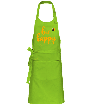 Bee Happy - Professional Apron - Lime - Front