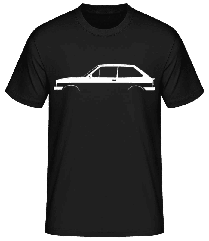 Vorschau: 'Ford Fiesta XR2 Mk I' Silhouette - Männer Basic T-Shirt - Schwarz - Vorne