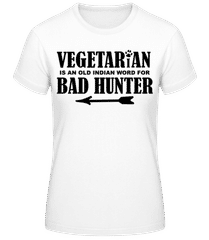 Vegetarian Bad Hunter · Women's B&C T-Shirt