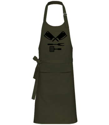 BBQ Equipment Black - Profesionální zástĕra - Olivová - Napřed