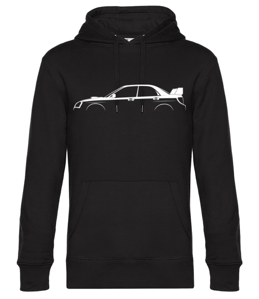 Aperçu: 'Subaru Impreza WRX STi 2002' Silhouette - Sweat à capuche premium Unisexe - Noir - Devant