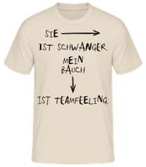 Schwanger Bauch Teamfeeling · Männer T-Shirt B&C
