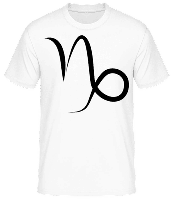 Résumé du signe du Capricorne - T-shirt standard Homme - Blanc - Devant