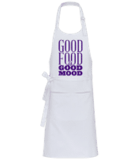 Good Food Is Good Mood - Tablier professionnel - Blanc - Devant