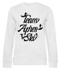 Team Apres Ski - Sweat-shirt standard pour femme - Blanc - Devant