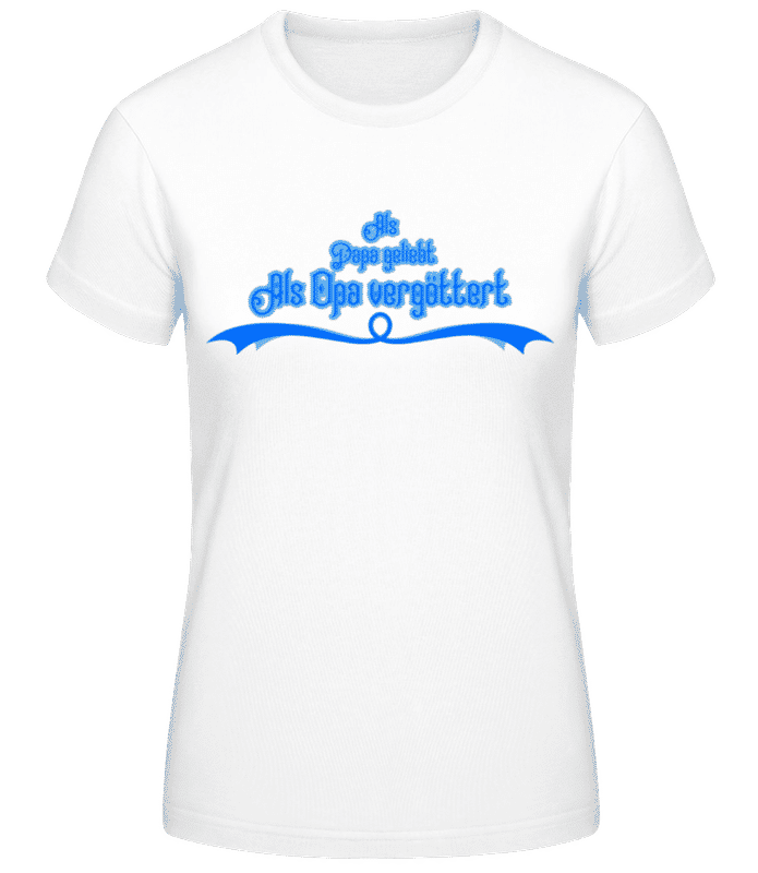 Vorschau: Als Opa Vergöttert - Frauen T-Shirt B&C - Weiß - Vorne