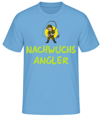 Nachwuchs Angler - Männer Basic T-Shirt - Hellblau - Vorne