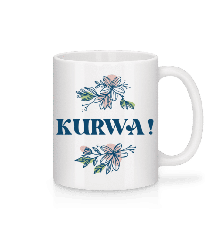 Vorschau: Kurwa - Tasse - Weiß - Vorne