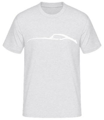 'Wiesmann GT MF4' Silhouette - Pánske basic tričko - Melírovo šedá - Predné