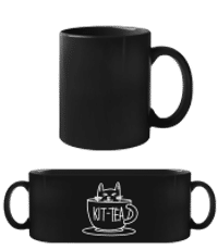 Kittea - Tasse Noire - Noir - Devant