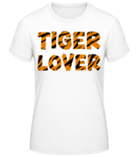 Tiger Lover - Camiseta básica de mujer - Blanco - delante