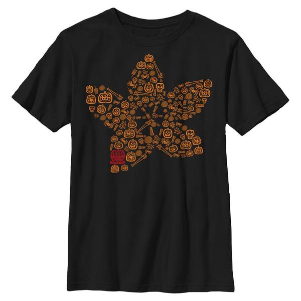 Aperçu: Netflix - Stranger Things - Demogorgon Demo Icons - Halloween - Enfant T-shirt - Noir - Devant