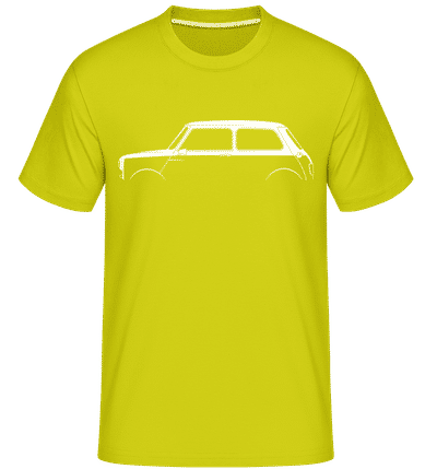 'Mini Cooper Mk I' Silhouette - T-Shirt Shirtinator homme - Citron vert - Devant