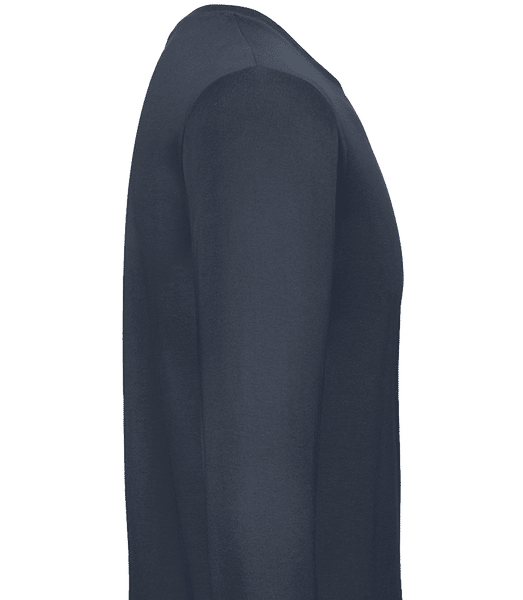 Aperçu: T-shirt manches longues homme B&C - Bleu marine - Droite