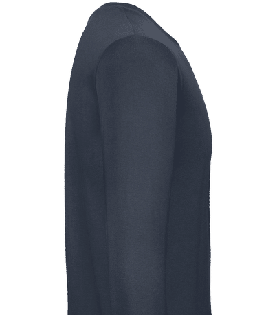 T-shirt manches longues homme B&C - Bleu marine - Droite