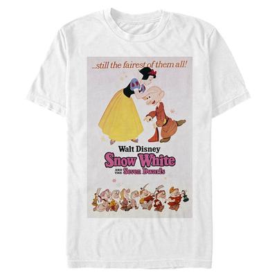 Disney - Blanche-Neige et les Sept Nains - Snow White SW Poster - Homme T-shirt - Blanc - Devant