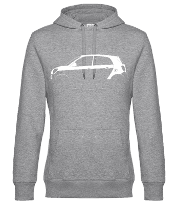 'Smart Forfour (W453)' Silhouette - Pánska štandardná mikina s kapucňou - Melírovo šedá - Predné