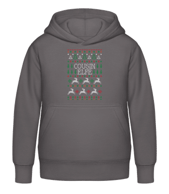 Cousin Elfe - Sweat à capuche Enfant - Anthracite - Devant