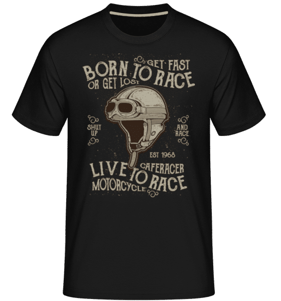 Aperçu: Born To Race -  T-Shirt Shirtinator homme - Noir - Devant