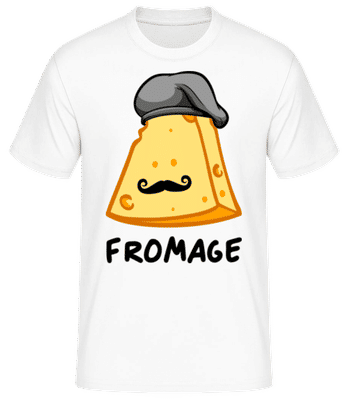 Fromage - Men's Basic T-Shirt - White - Front