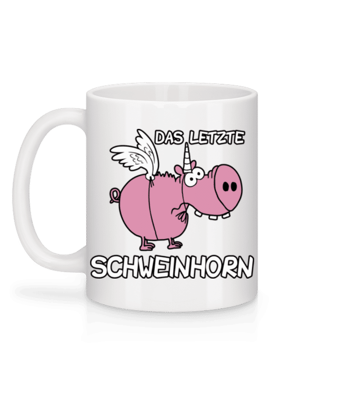 Vorschau: Das Letzte Schweinhorn - Tasse - Weiß - Hinten
