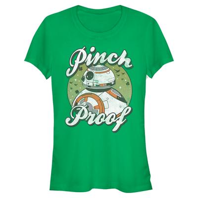 Star Wars - Poslední Jediovia - BB-8 Pinch Proof BB8 - Deň svätého Patrika - Dámske Tričko - Irish green - Predné