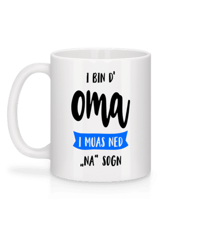 I Bin D' Oma - Tasse - Weiß - Hinten