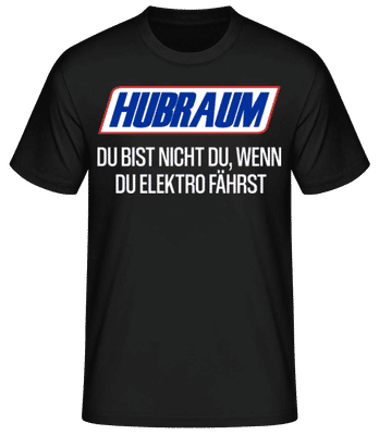 Hubraum - Männer Basic T-Shirt - Schwarz - Vorne