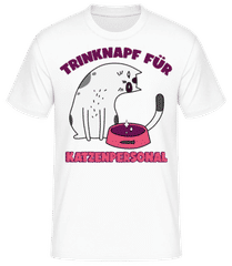 Trinknapft Für Katzenpersonal · Männer Basic T-Shirt