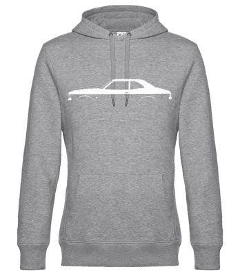 'Ford Cortina Mk III' Silhouette - Pánska štandardná mikina s kapucňou - Melírovo šedá - Predné
