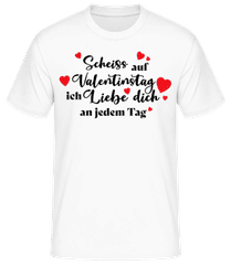 Scheiss Auf Valentinstag · Männer Basic T-Shirt