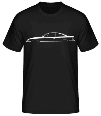 'Opel Calibra' Silhouette - T-shirt standard Homme - Noir - Devant
