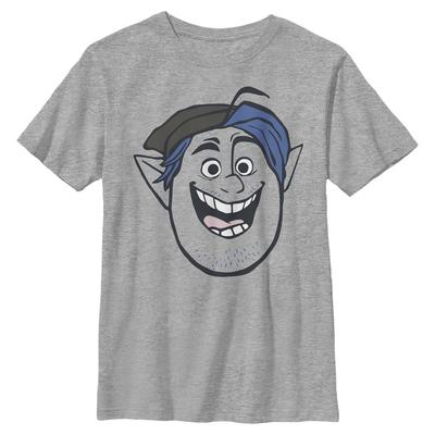 Pixar - Onward - Barley Big - Kinder T-Shirt - Grau meliert - Vorne