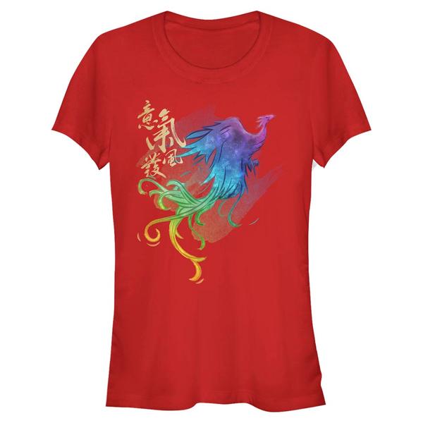 Aperçu: Disney - Mulan - Phoenix Watercolor - Femme T-shirt - Rouge - Devant