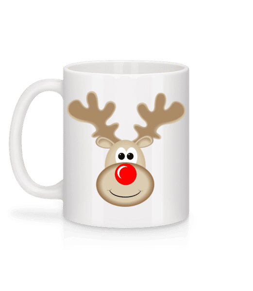 Aperçu: Renne Logo - Mug en céramique blanc - Blanc - Derrière