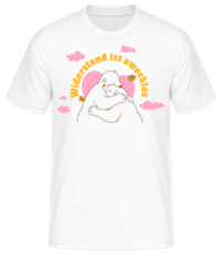 Widerstand Ist Zwecklos - Männer Basic T-Shirt - Weiß - Vorne