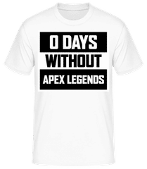 Zero Days Without Apex Legends · Männer Basic T-Shirt